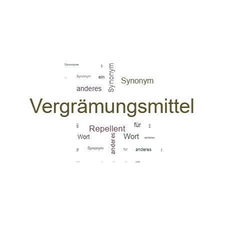 Ein anderes Wort für Vergrämungsmittel - Synonym Vergrämungsmittel