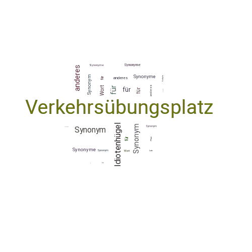 Ein anderes Wort für Verkehrsübungsplatz - Synonym Verkehrsübungsplatz