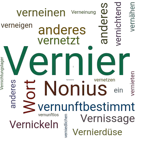 Ein anderes Wort für Vernier - Synonym Vernier