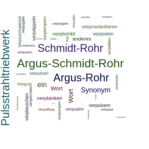 Ein anderes Wort für Verpuffungsstrahltriebwerk - Synonym Verpuffungsstrahltriebwerk