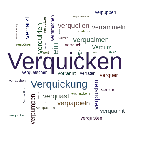 Ein anderes Wort für Verquicken - Synonym Verquicken