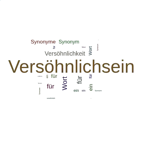 Ein anderes Wort für Versöhnlichsein - Synonym Versöhnlichsein