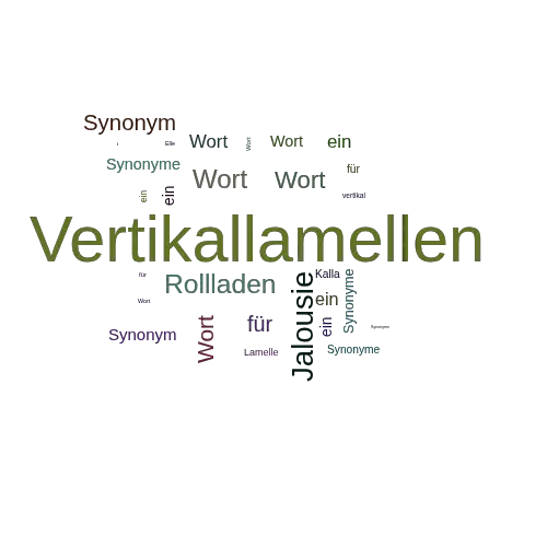 Ein anderes Wort für Vertikallamellen - Synonym Vertikallamellen