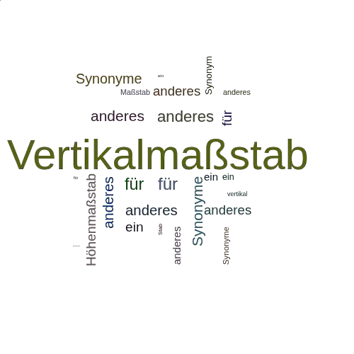 Ein anderes Wort für Vertikalmaßstab - Synonym Vertikalmaßstab