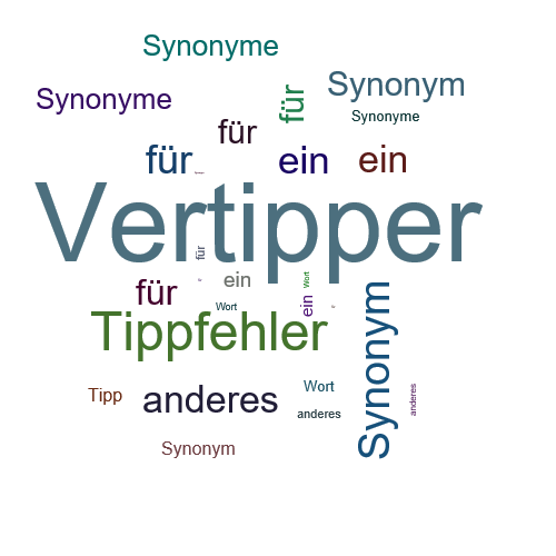 Ein anderes Wort für Vertipper - Synonym Vertipper