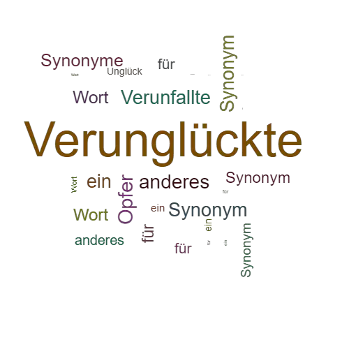 Ein anderes Wort für Verunglückte - Synonym Verunglückte