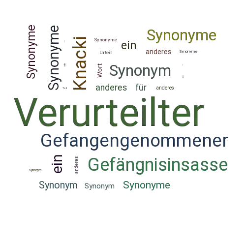 Ein anderes Wort für Verurteilter - Synonym Verurteilter