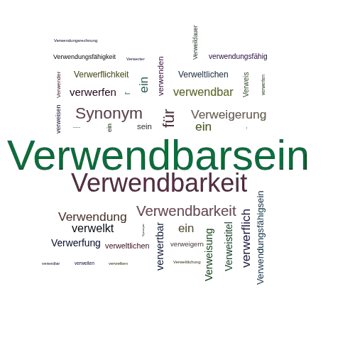 Ein anderes Wort für Verwendbarsein - Synonym Verwendbarsein