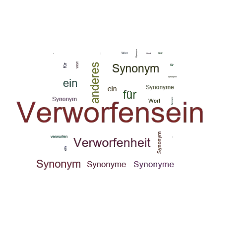 Ein anderes Wort für Verworfensein - Synonym Verworfensein