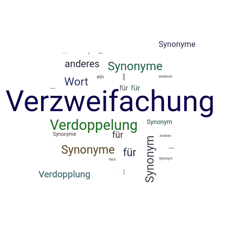 Ein anderes Wort für Verzweifachung - Synonym Verzweifachung