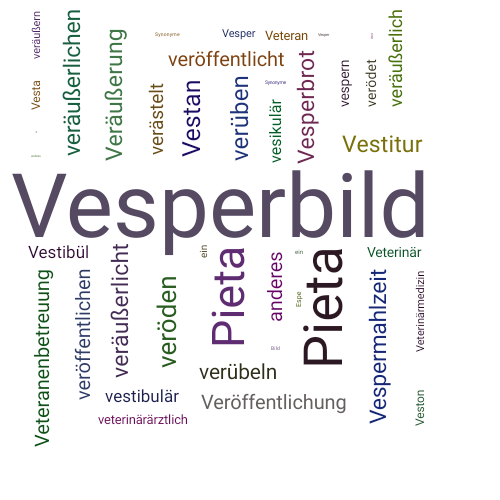 Ein anderes Wort für Vesperbild - Synonym Vesperbild