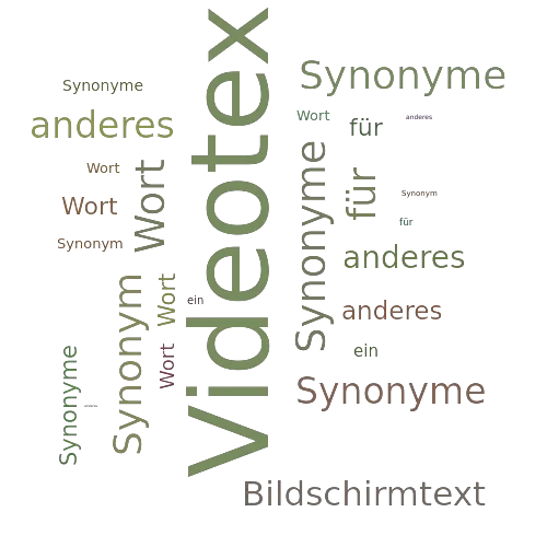 Ein anderes Wort für Videotex - Synonym Videotex