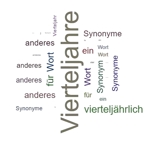 Ein anderes Wort für Vierteljahre - Synonym Vierteljahre