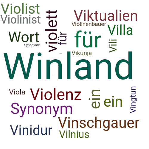 Ein anderes Wort für Vinland - Synonym Vinland