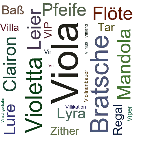 Ein anderes Wort für Viola - Synonym Viola