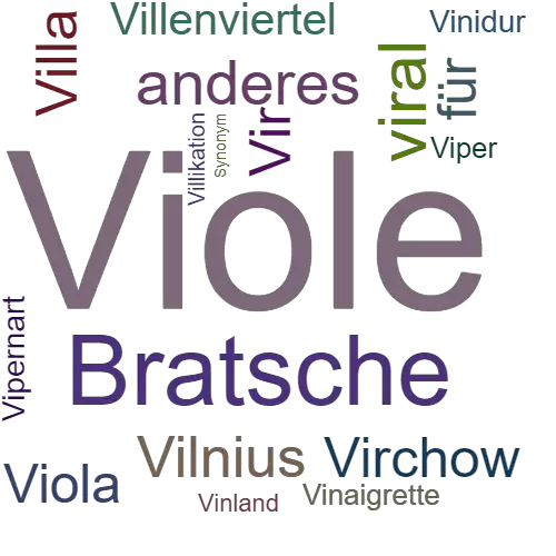 Ein anderes Wort für Viole - Synonym Viole