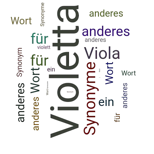 Ein anderes Wort für Violetta - Synonym Violetta