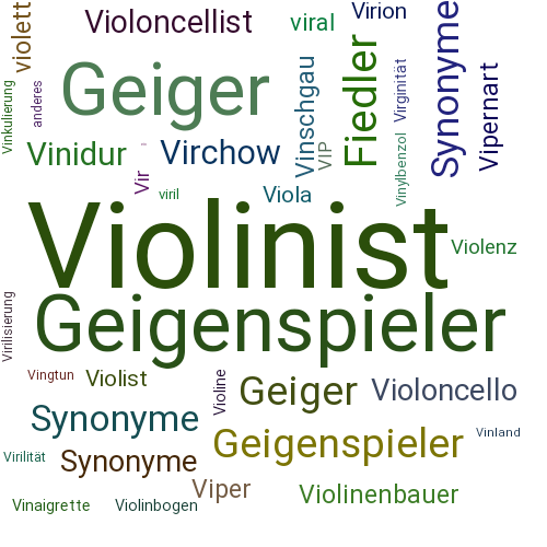 Ein anderes Wort für Violinist - Synonym Violinist