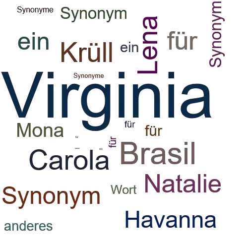 Ein anderes Wort für Virginia - Synonym Virginia