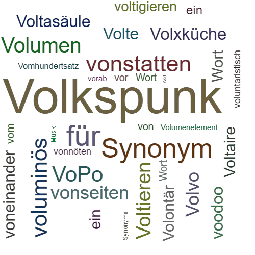 Ein anderes Wort für VolXmusik - Synonym VolXmusik