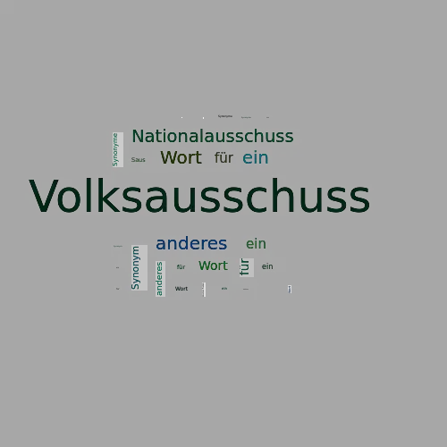 Ein anderes Wort für Volksausschuss - Synonym Volksausschuss