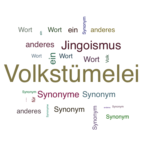 Ein anderes Wort für Volkstümelei - Synonym Volkstümelei