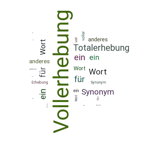 Ein anderes Wort für Vollerhebung - Synonym Vollerhebung