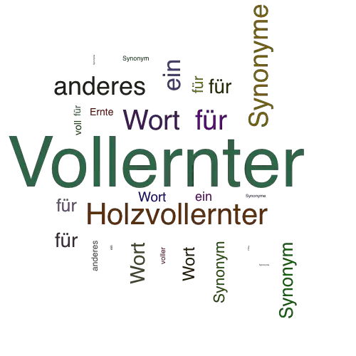 Ein anderes Wort für Vollernter - Synonym Vollernter