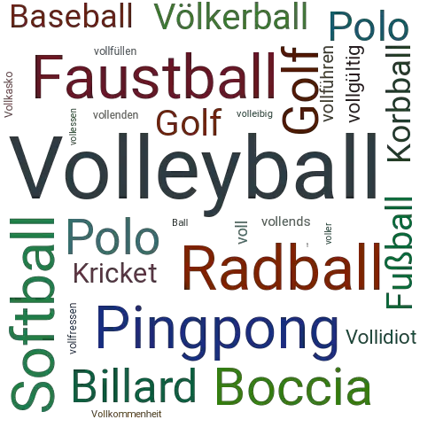 Ein anderes Wort für Volleyball - Synonym Volleyball