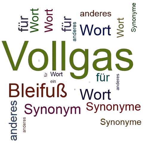 Ein anderes Wort für Vollgas - Synonym Vollgas
