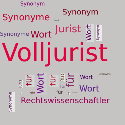 Ein anderes Wort für Volljurist - Synonym Volljurist