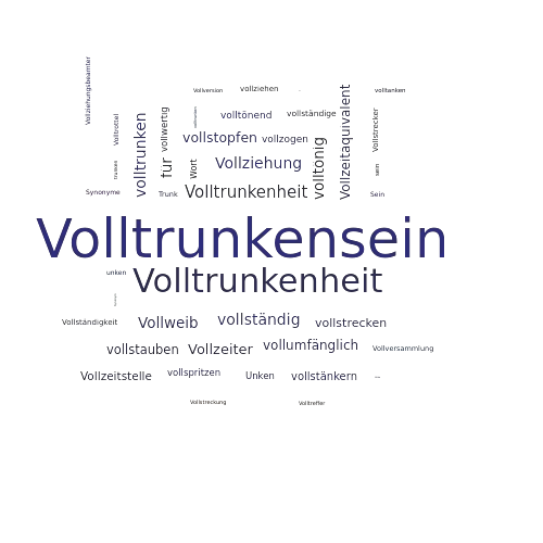 Ein anderes Wort für Volltrunkensein - Synonym Volltrunkensein
