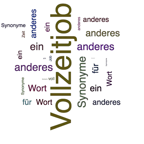 Ein anderes Wort für Vollzeitjob - Synonym Vollzeitjob