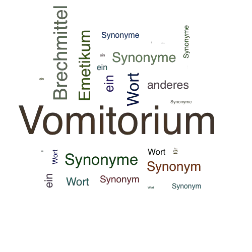 Ein anderes Wort für Vomitorium - Synonym Vomitorium