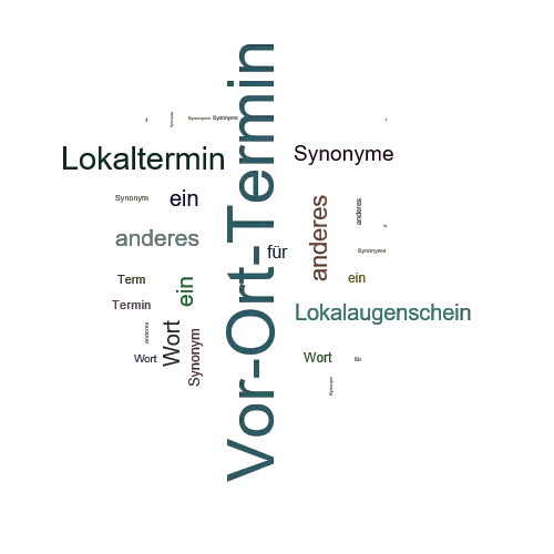 Ein anderes Wort für Vor-Ort-Termin - Synonym Vor-Ort-Termin