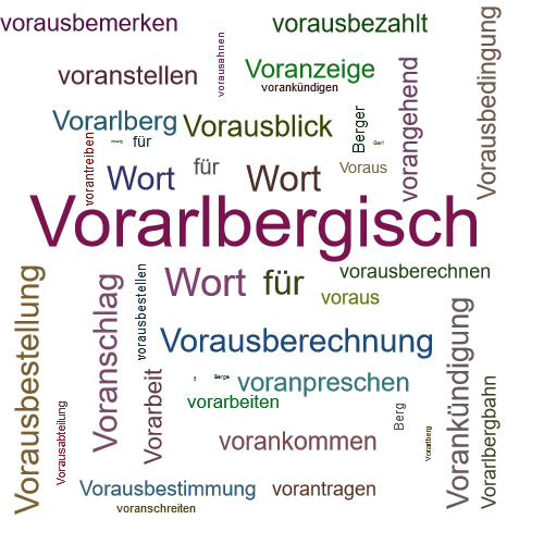 Ein anderes Wort für Vorarlbergerisch - Synonym Vorarlbergerisch