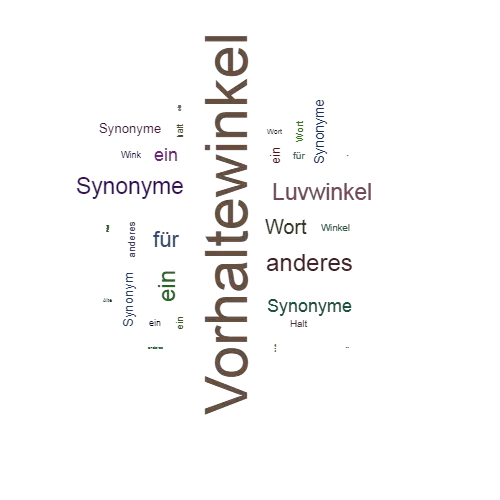 Ein anderes Wort für Vorhaltewinkel - Synonym Vorhaltewinkel