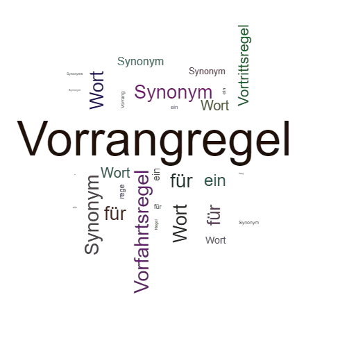 Ein anderes Wort für Vorrangregel - Synonym Vorrangregel