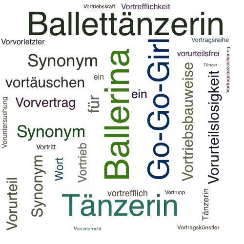 Ein anderes Wort für Vortänzerin - Synonym Vortänzerin