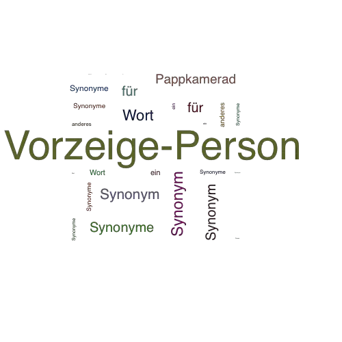 Ein anderes Wort für Vorzeige-Person - Synonym Vorzeige-Person