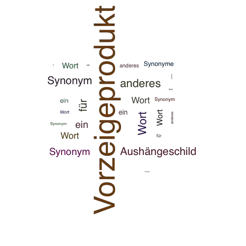 Ein anderes Wort für Vorzeigeprodukt - Synonym Vorzeigeprodukt