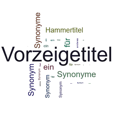 Ein anderes Wort für Vorzeigetitel - Synonym Vorzeigetitel