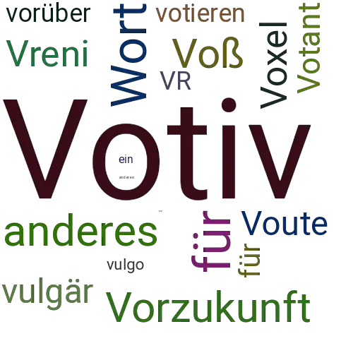 Ein anderes Wort für Votiv - Synonym Votiv