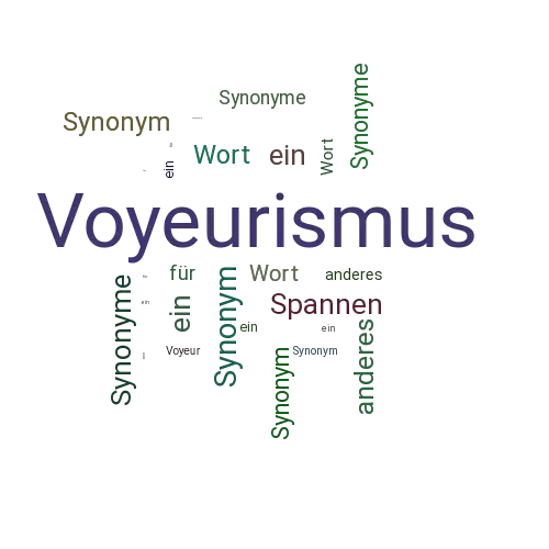 Ein anderes Wort für Voyeurismus - Synonym Voyeurismus