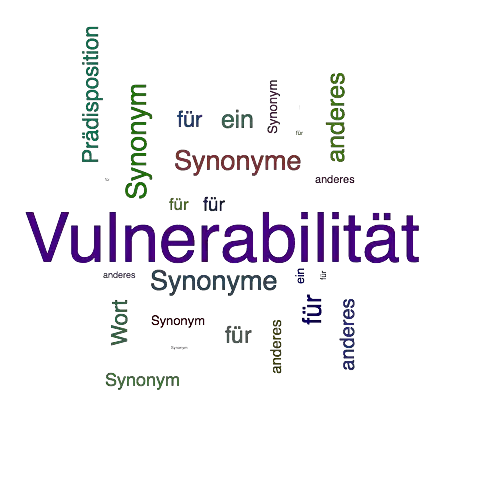 Ein anderes Wort für Vulnerabilität - Synonym Vulnerabilität