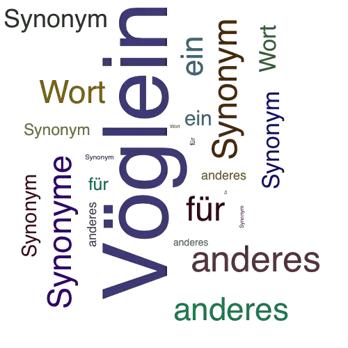 Ein anderes Wort für Vöglein - Synonym Vöglein