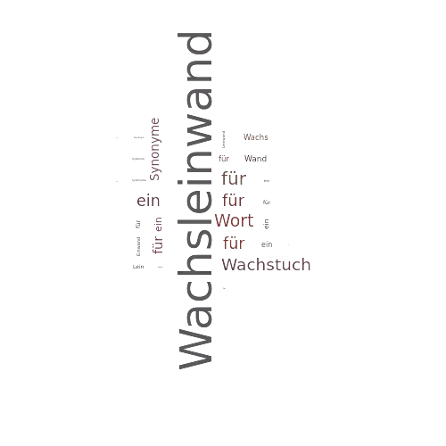 Ein anderes Wort für Wachsleinwand - Synonym Wachsleinwand