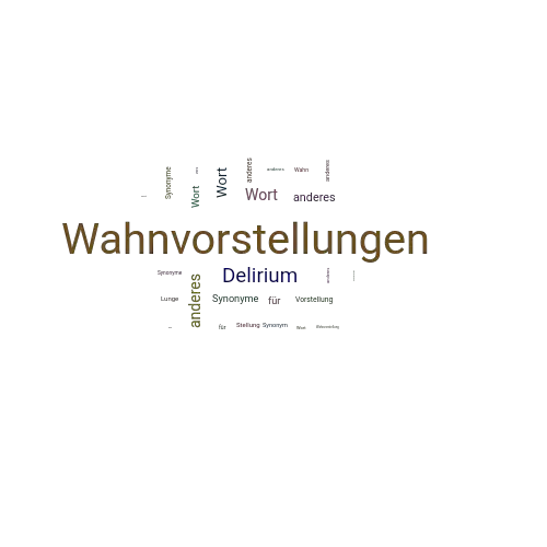 Ein anderes Wort für Wahnvorstellungen - Synonym Wahnvorstellungen