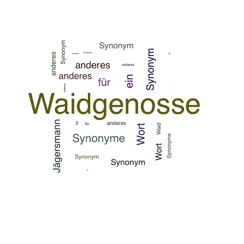 Ein anderes Wort für Waidgenosse - Synonym Waidgenosse