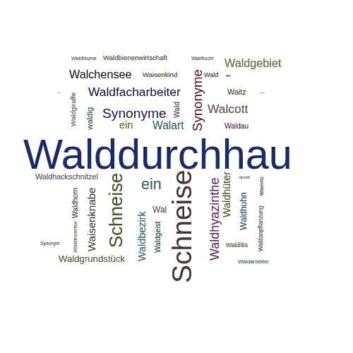 Ein anderes Wort für Walddurchhau - Synonym Walddurchhau